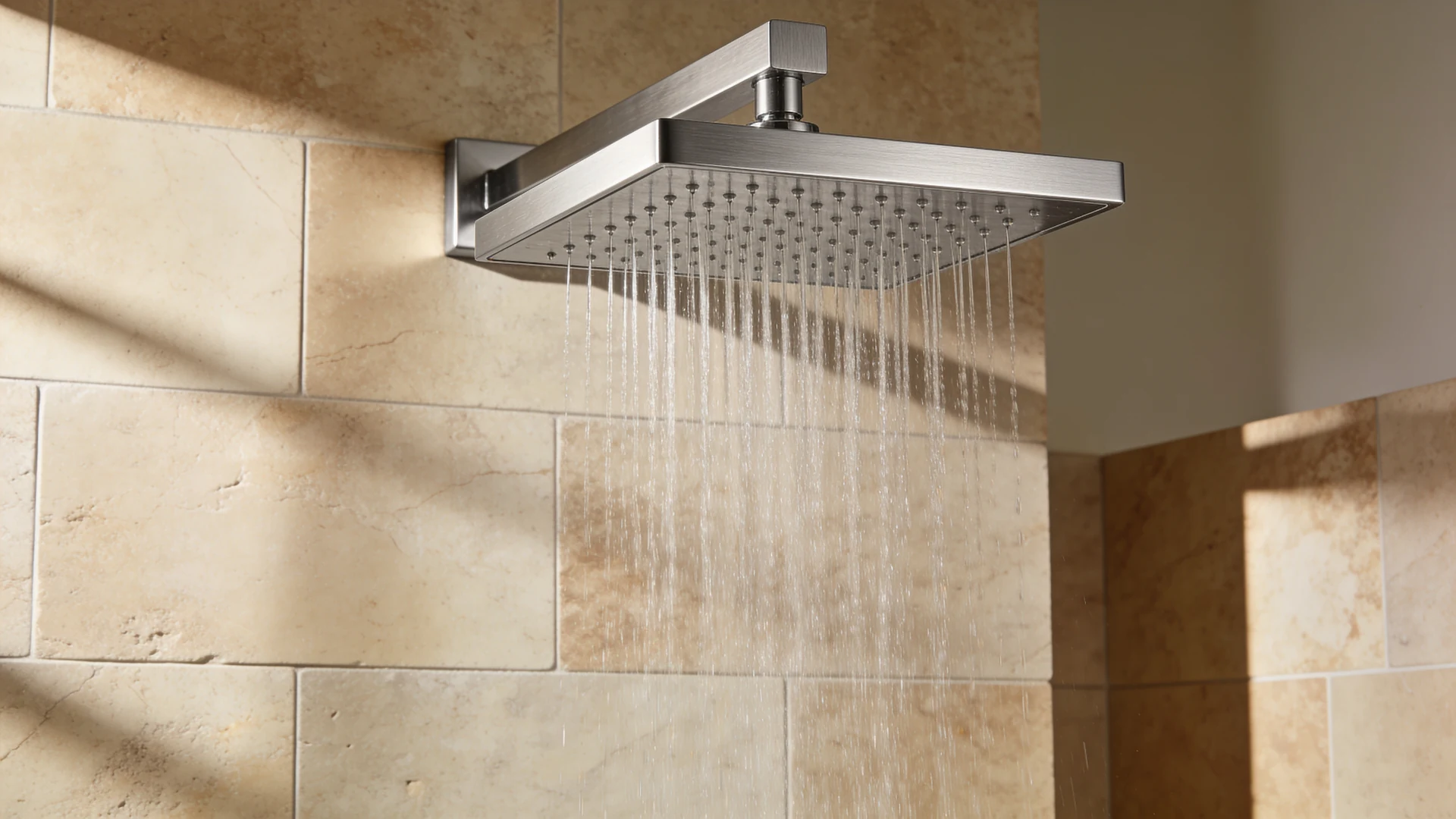 Showers installed and shown close